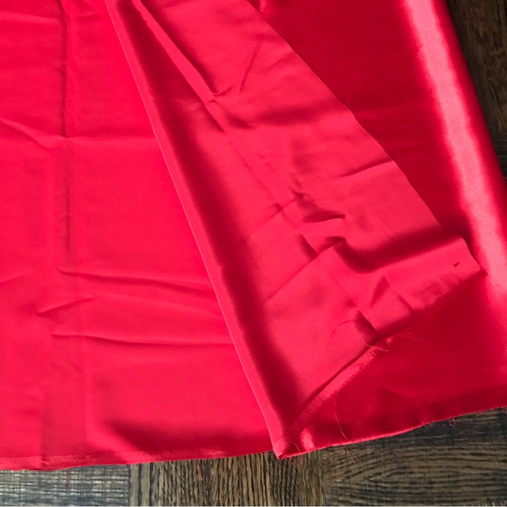 Red Polyester Fabric - Picture 3 of 4